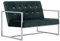 vidaXL Sofa 2-Sitzer mit Armlehnen Polstersofa Loungesofa Polsterbank Sitzbank Sofabank Sessel Bank Sitzmöbel Polstermöbel Dunkelgrün Samt Verchromte Beine