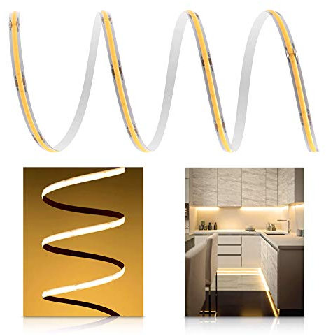 Premium 24V COB LED Streifen IP20 warmweiß 7m