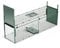 LebendFalle 100x28x28cm Groß Käfig Falle für Lebende Tiere, Marderfalle, Fuchsfalle, Katzefalle, Kaninchenfalle, Waschbärfalle