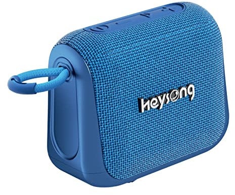 HEYSONG Speakers Wireless Bluetooth, Portable Speaker with 24H Playtime, Small IPX7 Waterproof Shower Speaker, Office&Home Accessories, Handsfree, Wireless Dual Pairing for Work, Travel, Golf-Blue