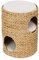 Teamson Pets Indoor 3-Tier Wicker Scratch Tower Tree & Cat Bed Condo House, Natural Seagrass with Three Removable Washable Cushions, Tan/Cream, Neith Collection ST-N10001-UK