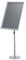 HBLZGBL Porte Affiche A2 Réglable - Presentoir Pied en Aluminium - pour Les Mariages, Expositions, Magasins et Menus de Restaurants (Color : Silver)