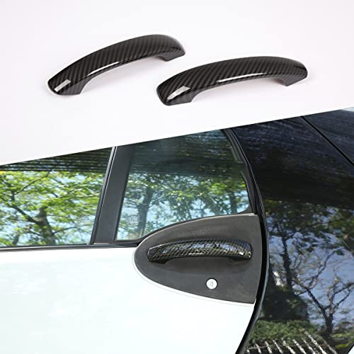 METYOUCAR ABS Fibra di Carbonio Auto Esterno Maniglia di Porta Copertura Trim per Benz Smart 451 Fortwo 2009-2015 Copertura Maniglia Della Porta Dell'automobile