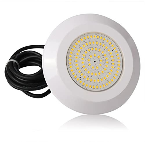 FURUIWUFENG Focos de Piscina DC12V 108 LED Luz de Piscina IP68 Afile a Prueba de Agua Luz Sumergible Blanco Submarino Noche Undermático Lámpara de iluminación Exterior Focos Piscina