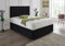 SANA SLEEP Designer Damask Memory Foam Divan Bed Set With Mattress, 2 Drawers (Same Side) and Headboard 6FT Super King - Damask Black