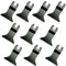 Lot de 10 lames de scie à bois oscillantes grossières de 65 mm de large pour outil multifonction Dremel Fein Multimaster Makita Stanley Worx Dewalt etc