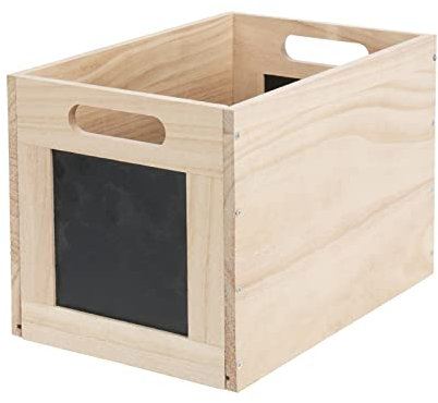 HTI-Living Aufbewahrungsbox Ordnungsbox mit Tafel für Notizen Vorratskiste Holzkiste Kreidetafel