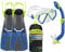Aqua Lung Regal U.S DIVERS Kinder Schnorchel Set Flossen Schnorchel Flossenset Schnorchelset (M (32-36))