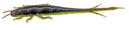 ZECK - Angelköder, Kunstköder, Gummifisch - BA Shaky Sneaker | 6cm - Moor Kiwi | 11 STK.