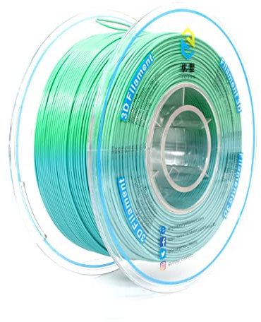 YOUSU Color Changing by Temperature PLA Filament, Blue Green to Yellow Green Color, 1.75 mm 3D Filament, 1kg PLA for 3D Printer&3D Pen.