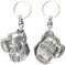 Art-Dog Niedlicher Hundeschlüsselanhänger - Exklusive Kollektion Cane Corso Schlüsselanhänger Hund - Versilberte Keyring mit 2,5 Schloss - 4,6x3,8x8,7cm