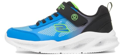Skechers Meteor-Lights - Krendox 401495L-BKBL, Boy Sneakers,Sports Shoes, Blue, 32 EU