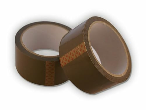 Trendsky 36 x PVC Paketband Leise Braun 66m x 50mm, Stark >65my Paketklebeband Packband Paket Klebeband