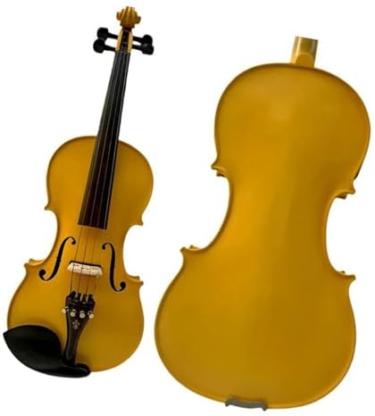 Geigen Handgemachte Ahorn Holz Gelb 4 Saiten Akustik 4/4 Violine Geige