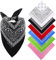 Ensemble de 6 Bandanas Paisley Classiques pour Cheveux et Accessoires, 55x55 cm, dans des Couleurs Vives, Bandana Unisexe pour Hommes et Femmes, Foulard Carré, Bandeaux, Bracelet Foulard