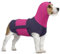 Hundepullover mit Beruhigender Kapuze Und Ohrenschutz, Hundemantel für Mittelgroße Hunde Beruhigungsweste Hunde-Angstjacke(Lila, S)