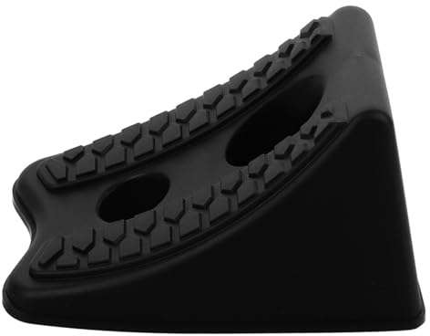 Hochleistungs Radblock Reifenstopper Kunststoff Schwarz für Autozubehör | Bremskeile Wohnmobil, Autostopper Reifenblock, Reifenblock mit Strukturierter Oberfläche