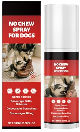 Anti-Biss-Spray für Hunde, 100 ml, Spray Stop sofortiges, mildes Bittermittel für Training, Schutz für Möbel, Käfige, Katzen, Kaninchen