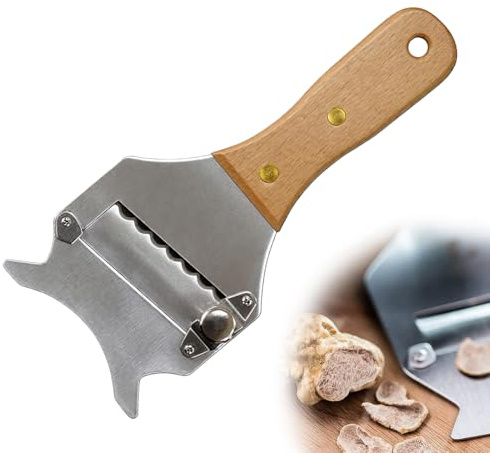 GXGM 1 Pezzo Multifunzionale Taglia Tartufo, Affetta Tartufo Regolabile, Acciaio Inossidabile,Adatto per il Taglio e la Grattugiatura