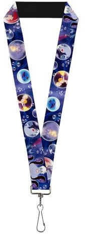 Buckle Down Unisex-Erwachsene Lanyard-1.0-Ursula Poor Unfortunate Souls Scene Bubbles Schlsselanhnger, Mehrfarbig, Einheitsgröße