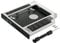 Poppstar Caddy per SSD HDD disco rigido 2,5 (7 mm, 9,5 mm, 12,5 mm) Adattatore notebook HDD al posto del lettore DVD / slot CD Sata 3 da 12,7 mm (per portatile ecc.)
