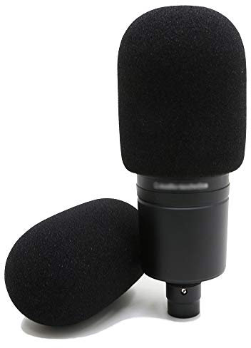 AT2020 Pop Filter - Espuma Paraviento Micrófono Parabrisas para Audio Technica AT2020 Condenser Micrófono como Filtro Pop por YOUSHARES (2 Paquetes)