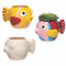 Baker Ross- Macetas de Porcelana en Forma de pez (Pack de 2) Que los niños Pueden Pintar y Decorar -Juego de Manualidades Infantiles con Porcelana