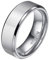 Mabohity Ring Herren/Damen Matt + Hochpoliert Titan-Ring Titanium 8mm Breit Ehering Verlobungsring Trauring Freundschaftsring Partnerring Hochzeit Band, Silber, Größe 65