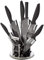 Ross Henery Professional 8PC-BBACR19 Knives, 8 Piece kitchen knife set in stylish Acrylic Block set, White