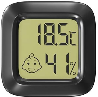 Digitales Hygrometer für Haus und Garten - magnetische Rückseite - Batterie im Lieferumfang enthalten - kompakt und robust