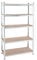 Steckregal 200x100x50 cm / 200x120x60 cm / 200x100x60cm oder 200x120x50 cm- 875 kg - Farbe wählbar - Werkstattregal Kellerregal Schwerlastregal Regal (200x120x50 cm, Verzinkt)