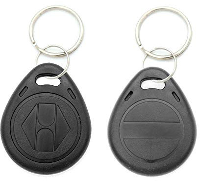 10 Stück 125 kHz RFID-ID-Tag-Schlüsselanhänger, Schlüsselanhänger, Kette, Kartenschreiber/Kopierer, Kopierer, Schlüssel-ID-Etiketten, 6 Farben, wiederbeschreibbar/statisch, Schlüsselanhänger