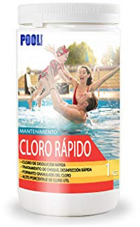 Cloro Rápido | Formato Granulado | Mantenimiento de Piscina | Tratamiento de Choque | Formato 1 kg | POOLiberica