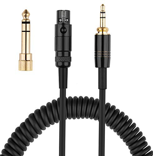 K702 Cable Coiled Aux Cord Replacement for AKG Q701, K712, K240, K240S, K240 MK II, K141,…