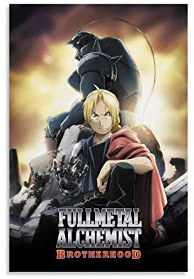 YZLI Anime Fullmetal Alchemist Poster, dekoratives Gemälde, Leinwand, Wandkunst, Wohnzimmer, Poster, Schlafzimmer, Malerei, 30 x 45 cm