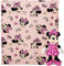 Northwest Pillow & Blanket Set, Polyester, Minnie Mouse Favorite Things, 40 X 50