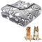 Nobleza Hundedecke Fleece Weiche Fleecedecke Waschbar Katzendecke Hunde Decke Outdoor Flauschig Deck für Haustier Hunde Katzen Welpen Weiche Warme Matte, 120 * 100cm
