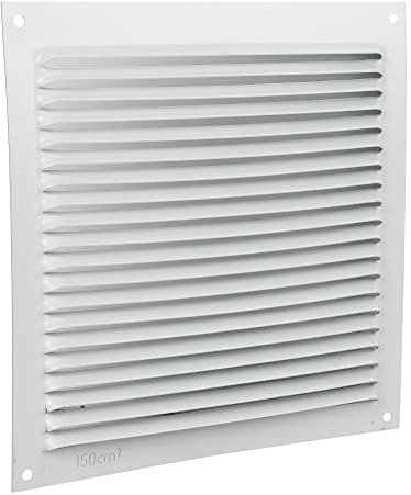 Cofan Rejilla de Ventilación | Fabricada en Aluminio Blanco | Medida de 17 x 17 cm | Medida Interior 15 x 14 cm | Unitario