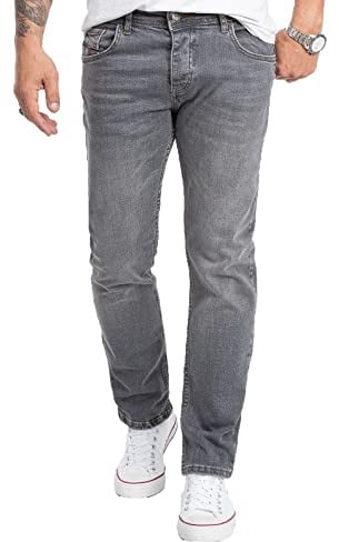 Rock Creek Jeans Herren Hose Regular Fit Gerades Bein Denim M31 | Klassische Herrenjeans mit geradem Schnitt, lange Jeanshose und Herrenhose für Alltag, Freizeit, Büro und Casual-Looks