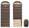 Campingwise Schlafsack | 4 Jahreszeiten | 220 x 75 cm | Extra Starke Aufbewahrungstasche und Reißverschluss