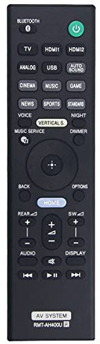 RMT-AH400U Remote Replacement for Sony Sound Bar HT-Z9F SA-WZF9 SA-Z9F HTZ9F SAWZF9 SAZ9F