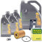 MANN-FILTER Inspektionspaket Filterset 1x Ölfilter, 1x Ölablassschraube mit Dichtung, 1x Ölwechsel-Anhänger, 1x Motoröl 5W-30 MB 229.51 5 l,