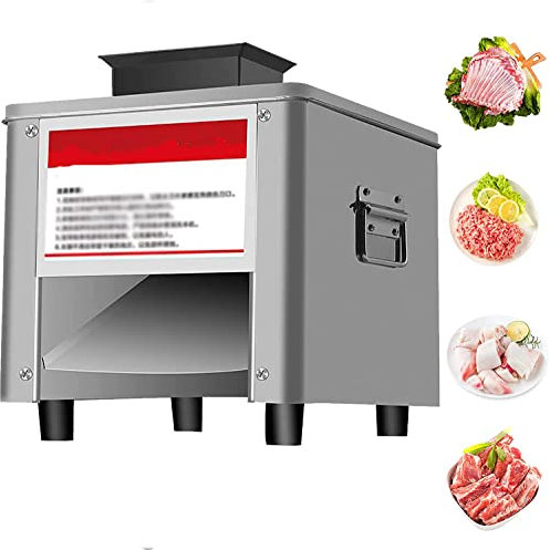 Electric Household Meat Slicer, Powerful Household Commercial Meat Slicer, Stainless Steel Automatic Shredder Slicer, Dicing Machine, Multifunctional Meat Grinder,10mm