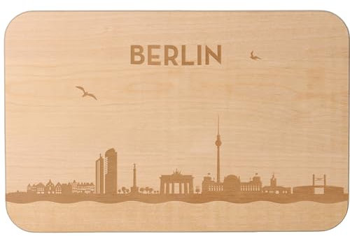 Goodtimes Berlin Skyline Frühstücksbrett 23cm x 15cm x 1cm