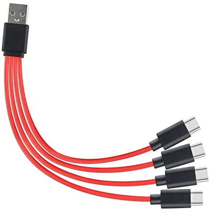4 Port USB Cable Cord 4 In 1 Convert Type-C Adapter Suitable For Mobile Phone Laptop Tablet Hard Drive Disk Charger Cord Charger Cable Fast-charging Lightning-for Phone Multiple Devices Protector Car