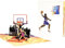 Koboko Pop Up Karte Basketball, 3D Pop Up Karte Glückwunschkarten, Basketball mit Umschlag Set, mit Kreativem Papierschnittmuster, Geschenk für Geburtstag, Abschlussfeier, Kindertag