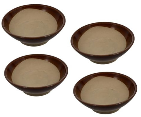 ABOOFAN Set De 4 Cuencos De Cerámica Antigua Ideales Para Sopas Fideos y Ensaladas De Barro