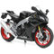 Risopen Motorrad Spielzeug für Kinder 1:12, Legierung Mini Motorcycle Modell Kompatibel für Aprilia RSVA RR1000 Motorrad Miniatur Nachbildung Geburtstag Geschenke für Motorradmodell Fans -Schwarz