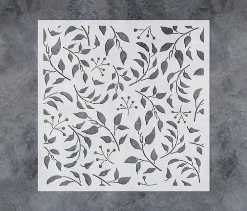GSS Designs Große Blattschablonen, 40,6 x 40,6 cm, Kinderzimmer, Dekoration, Wandschablone, groß, wiederverwendbar, Blatt-Wandmalerei-Schablonen