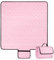 Picknickdecke Wasserdicht, 200x200cm Tragbare Stranddecke Sandfrei mit Tragegriff, Faltbare Waschbar Outdoor Campingdecke für 4-6 Personen im Park, Garten, Rasen, BBQ, Wandern - Rosa Geometrisch